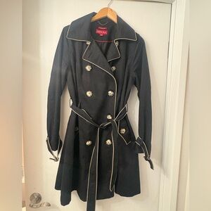 Vintage Merona Black Double-Breasted Women's Coat